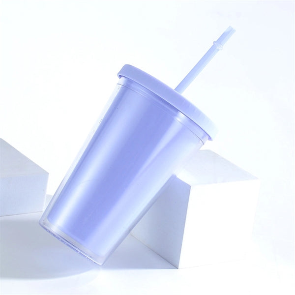 16 oz Translucent Plastic Candy Colors Stadium Coffee Cup