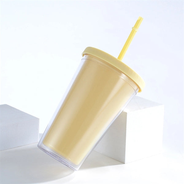 16 oz Translucent Plastic Candy Colors Stadium Coffee Cup