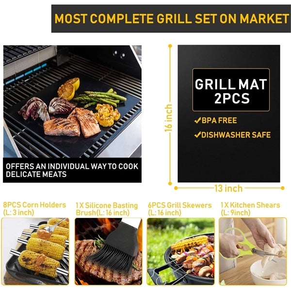 BBQ Grill Accessories Tools Set