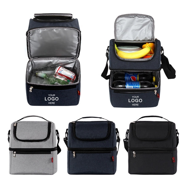 Dual Compartment Insulated Lunch Bag