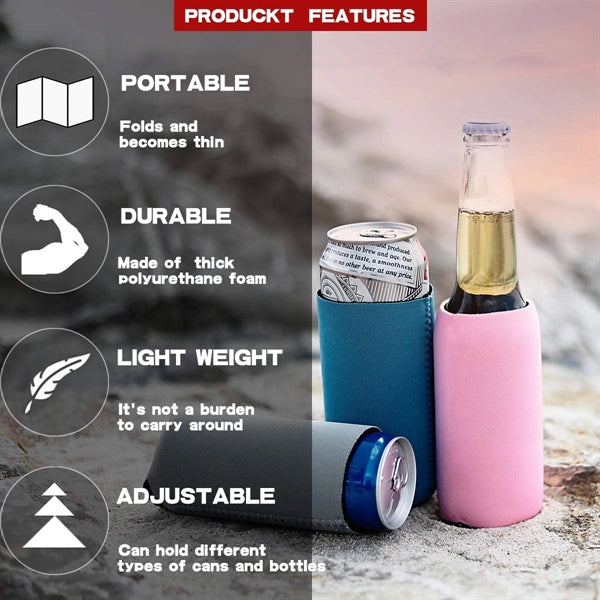 Slim Beer Can Cooler Sleeve