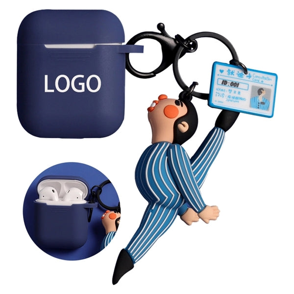Funny Cartoon Male And Female Earphone Protective Cover