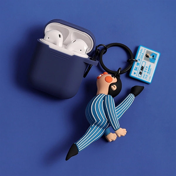 Funny Cartoon Male And Female Earphone Protective Cover