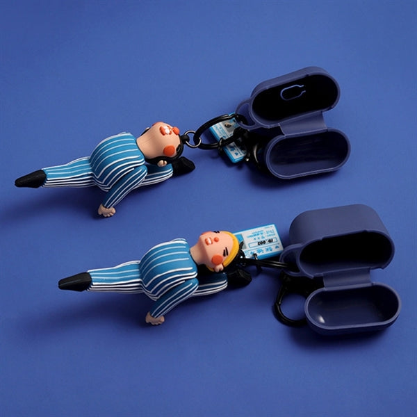 Funny Cartoon Male And Female Earphone Protective Cover