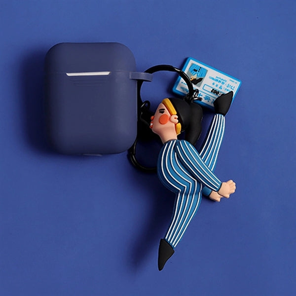 Funny Cartoon Male And Female Earphone Protective Cover