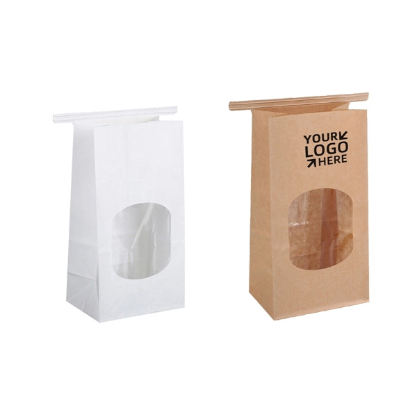 Tin Tie Locked Kraft Paper Food Bags