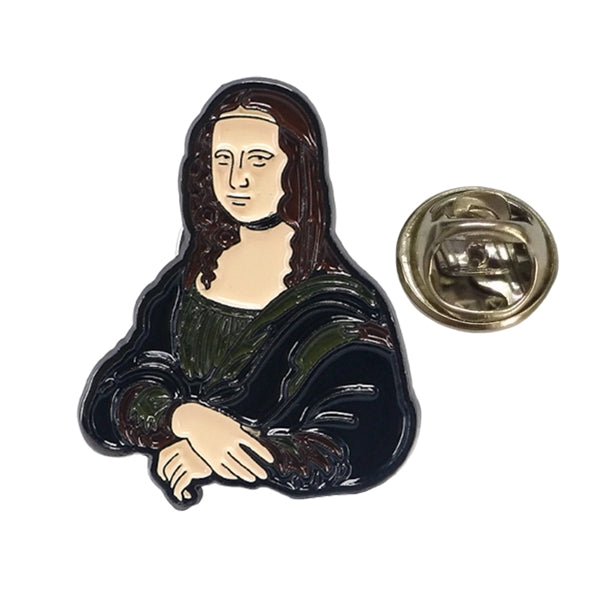 Mona Lisa Souvenir Badge Lapel Pin