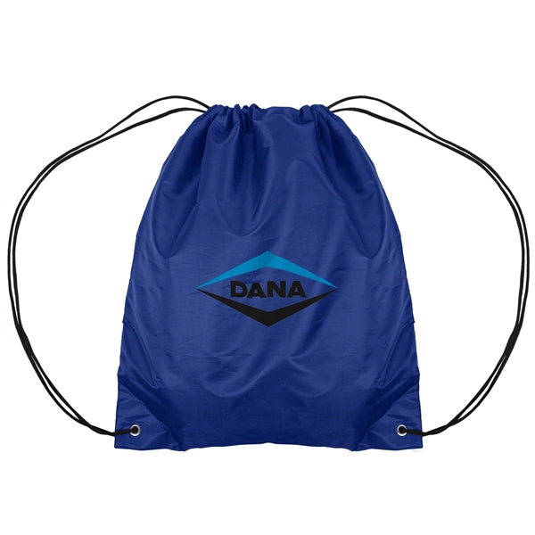14.5x17.5 210D Polyester Drawstring Backpack