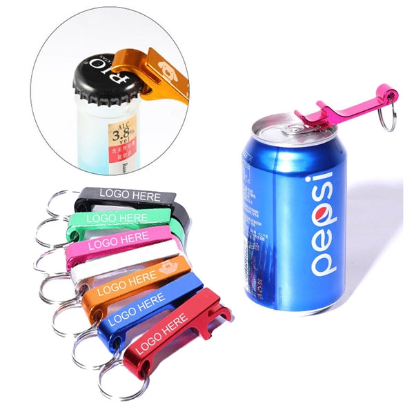 Bottle Can Opener Metal Corkscrew Keychain
