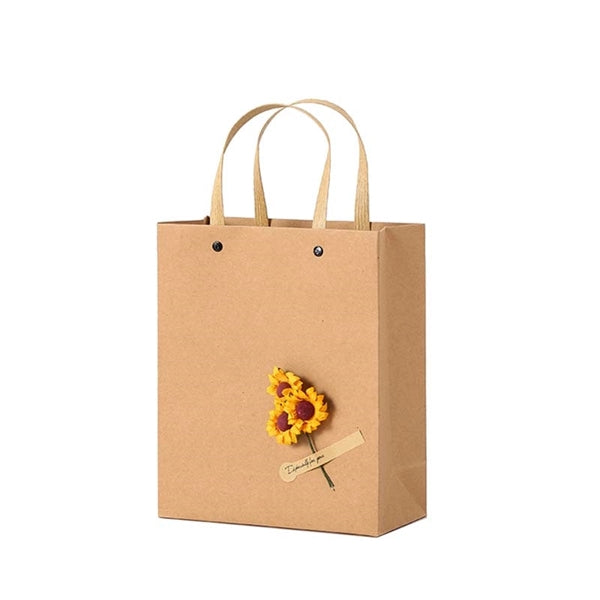 Thicken Natural Paper Shopping Tote Bag