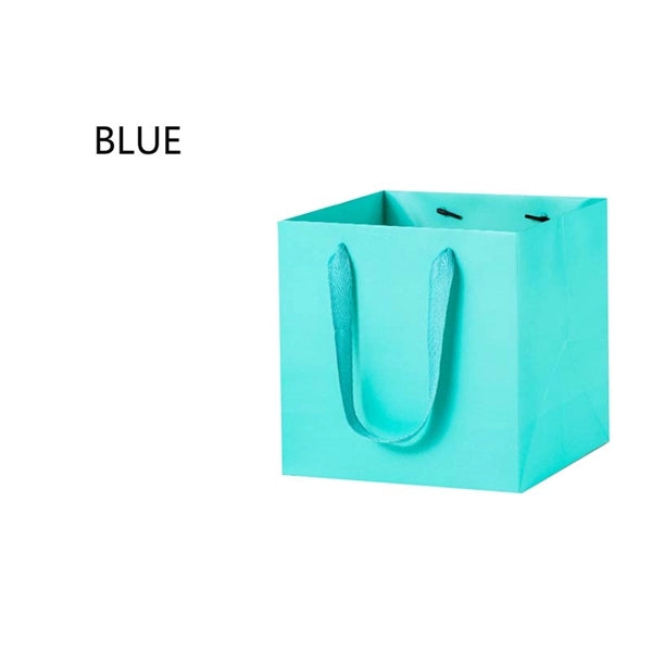 8 Inch Square Bottom Paper Bag With Handle