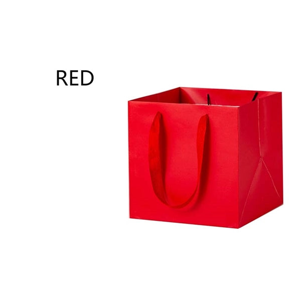 8 Inch Square Bottom Paper Bag With Handle