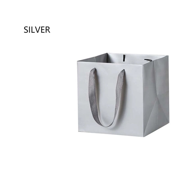 8 Inch Square Bottom Paper Bag With Handle