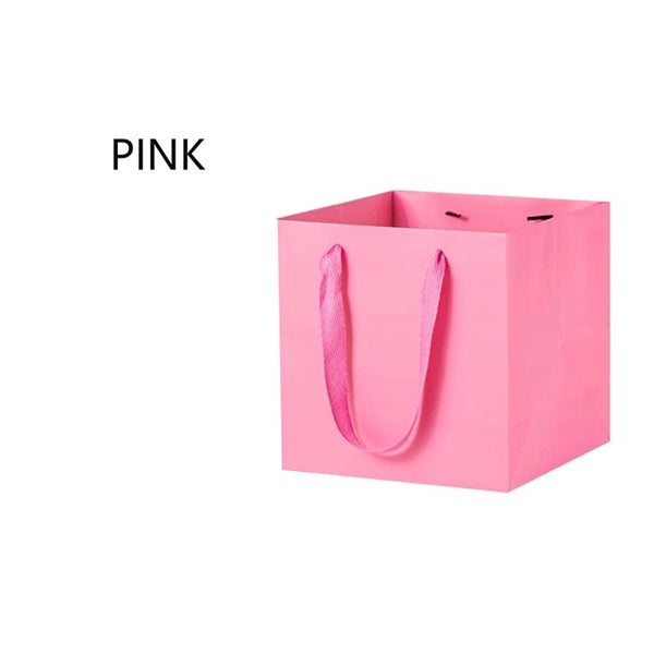 8 Inch Square Bottom Paper Bag With Handle