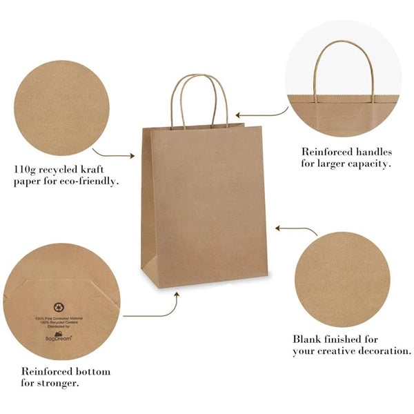 Kraft Paper Shopper Bag
