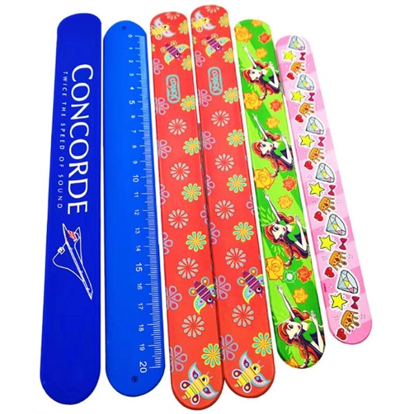 Silicone Slap Bracelet and Ruler
