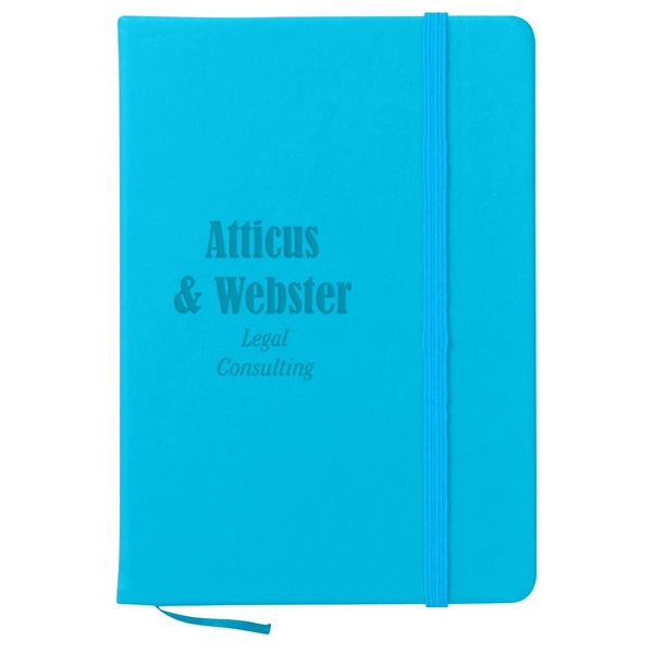 Notebook w/ Bookmark And Strap Closure