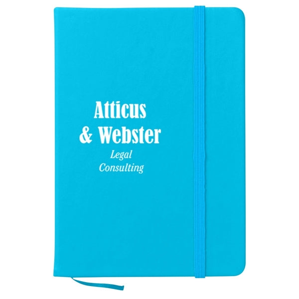 Notebook w/ Bookmark And Strap Closure
