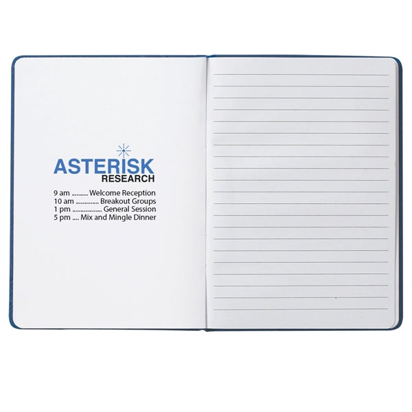 Notebook w/ Bookmark And Strap Closure