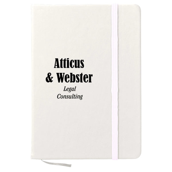 Notebook w/ Bookmark And Strap Closure