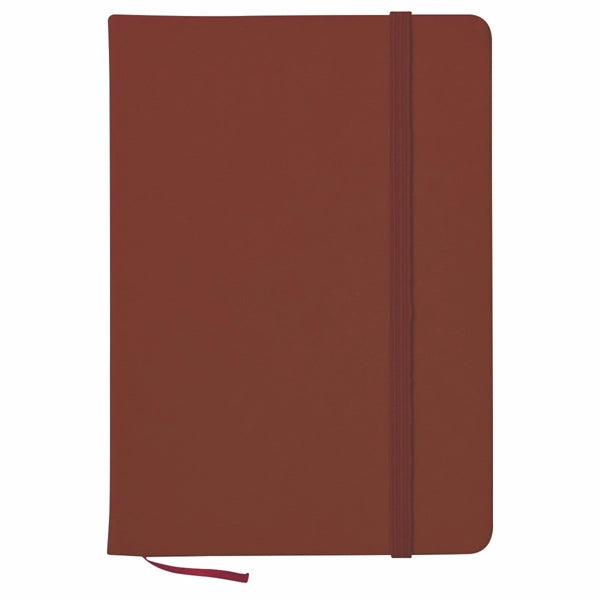Notebook w/ Bookmark And Strap Closure