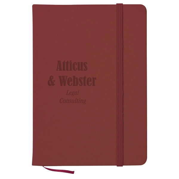 Notebook w/ Bookmark And Strap Closure