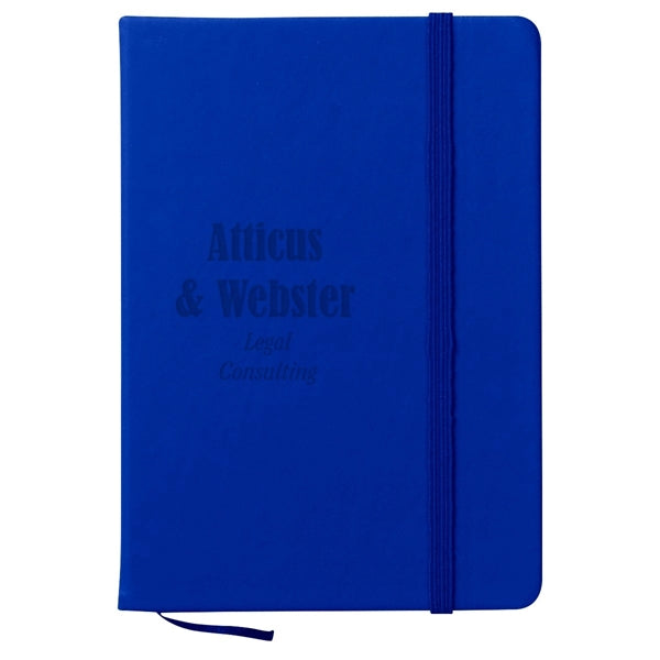 Notebook w/ Bookmark And Strap Closure