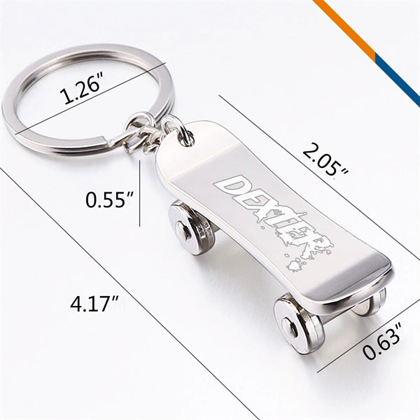 Mini Skateboard Keychain
