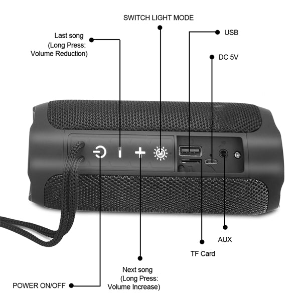 LED Portable Bluetooth Speaker