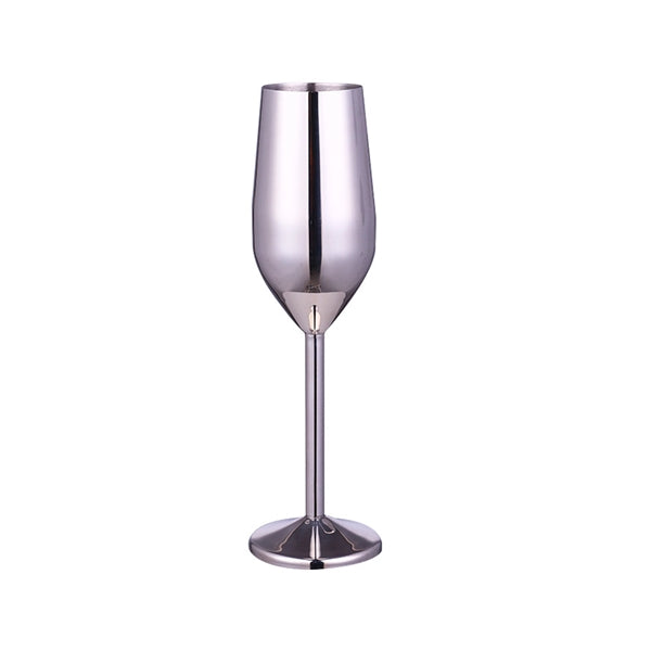 7.5 OZ Stainless Steel Wine Goblet Champagne Glass