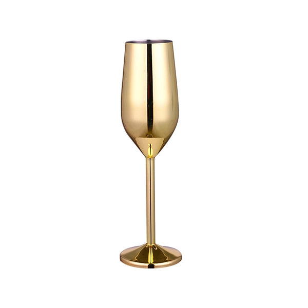 7.5 OZ Stainless Steel Wine Goblet Champagne Glass
