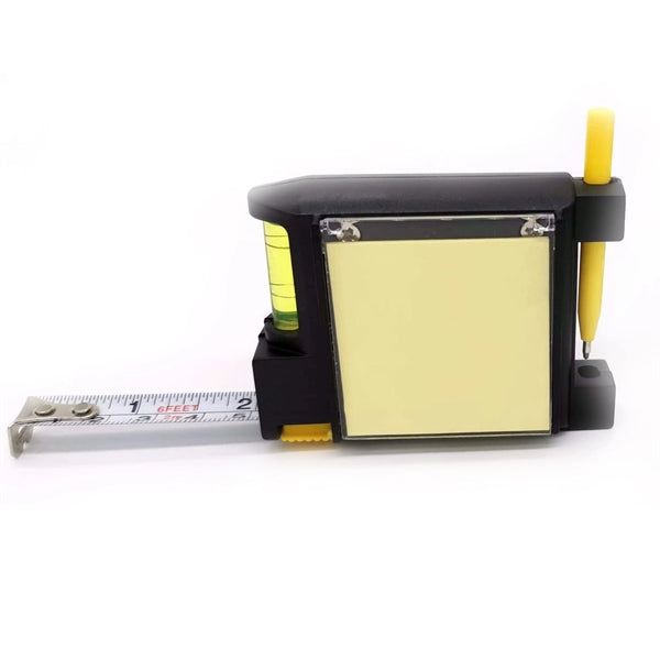 Multi-functional Tape Measure with Sticky Note and Pen