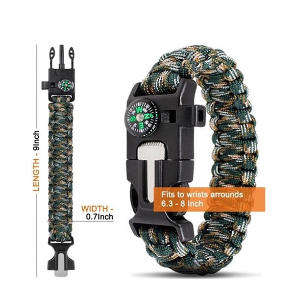 Outdoor Survival Wristbands Strap