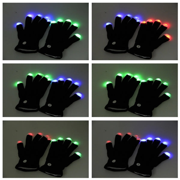 Led Fiber Optic Gloves For Party Event Festival