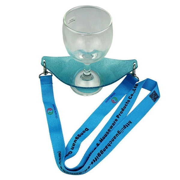 Dual Wine Glass Lanyard Holder