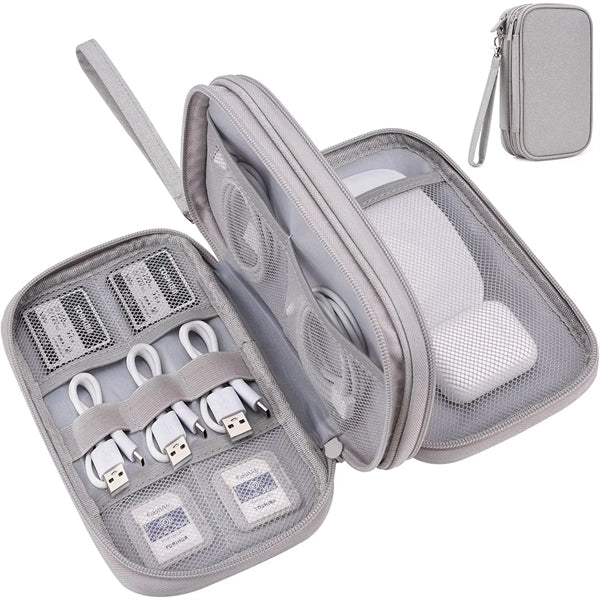 Portable Electronics Cable Organizer Bag
