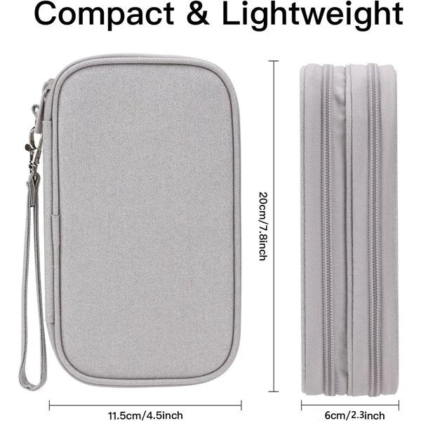 Portable Electronics Cable Organizer Bag
