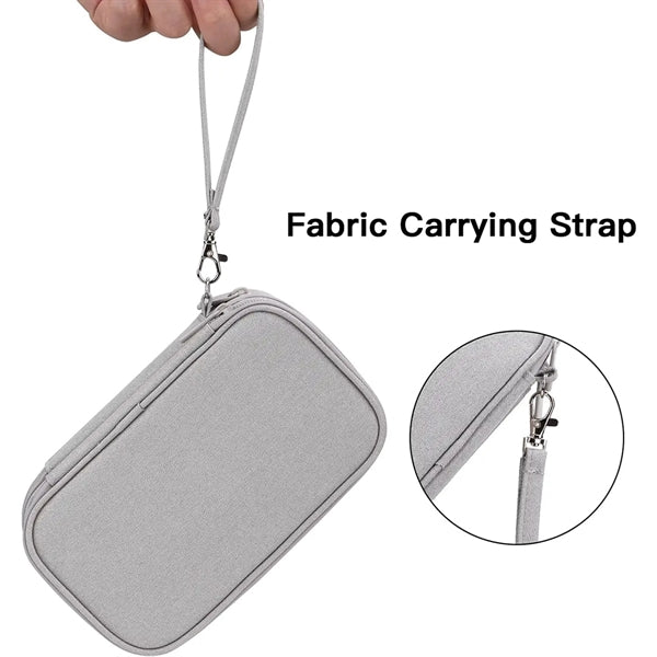 Portable Electronics Cable Organizer Bag