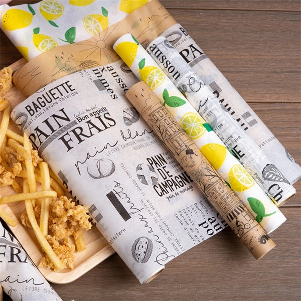 12" Natural Kraft Food Wrapping Paper, Sandwich Wrap Paper