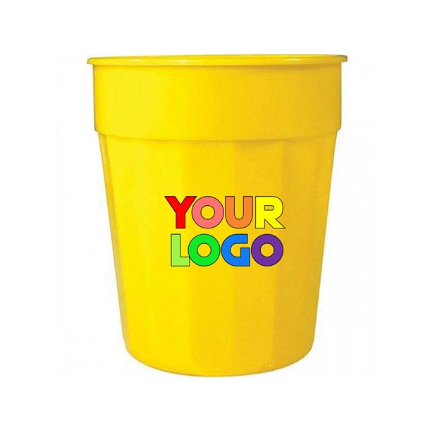 Squat Fluted Stadium Plastic Cup