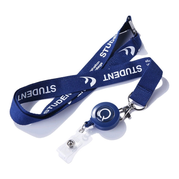 3/4" Customized Safety Breakaway Badge Reel Combo Lanyard