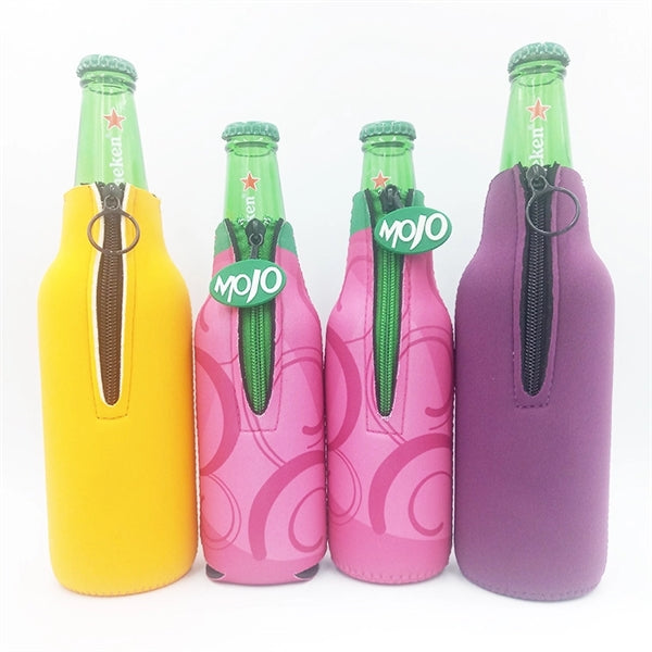 Neoprene Beer Bottle Holder With Openner