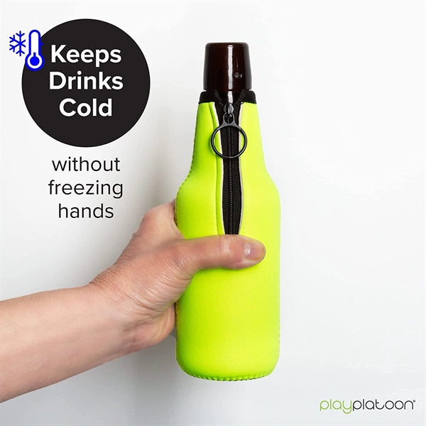 Neoprene Beer Bottle Holder With Openner