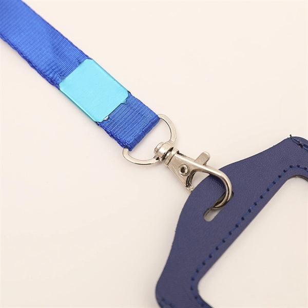 Double Transparent Pickup Lanyard Card Holder
