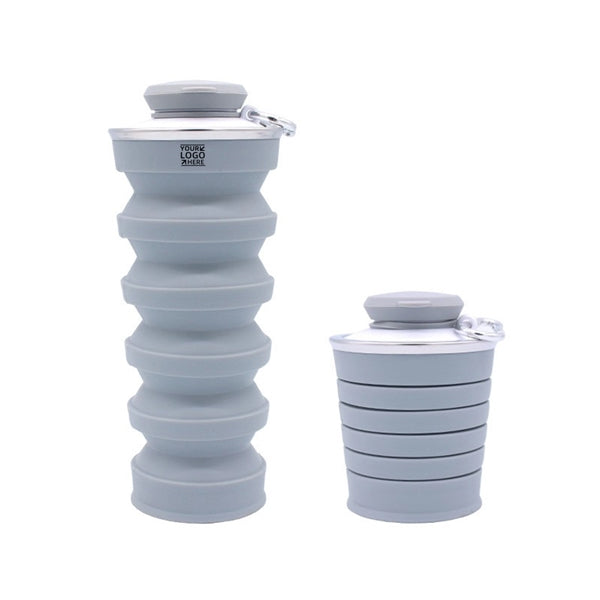 17oz Silicone Foldable Water Bottles