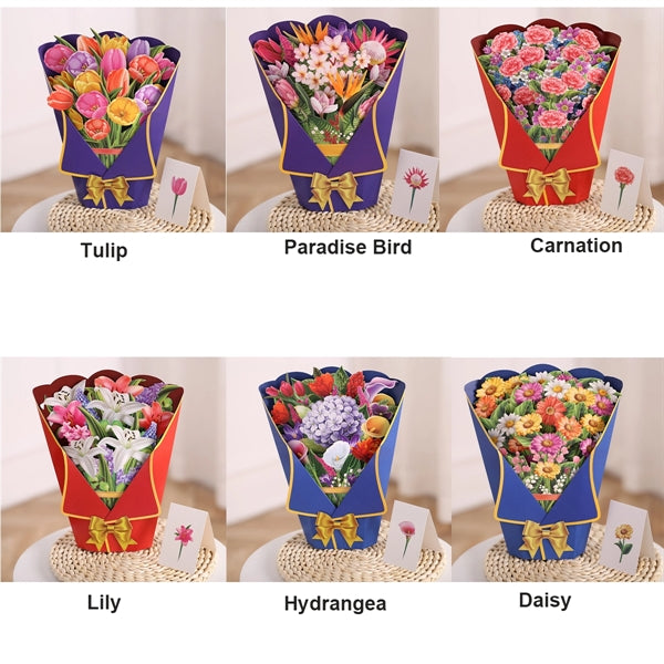 Flower Bouquet Pop Up Cards