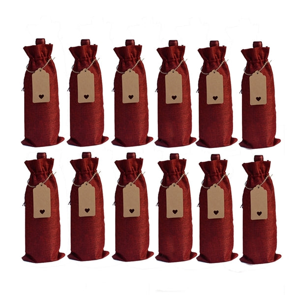 Burlap Wine Bags