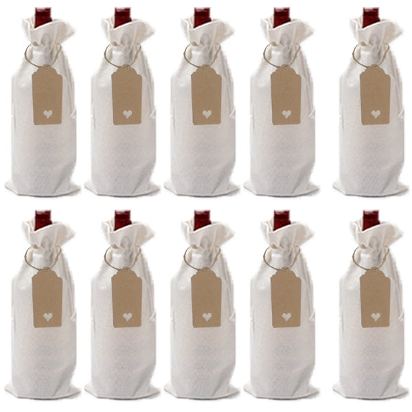 Burlap Wine Bags