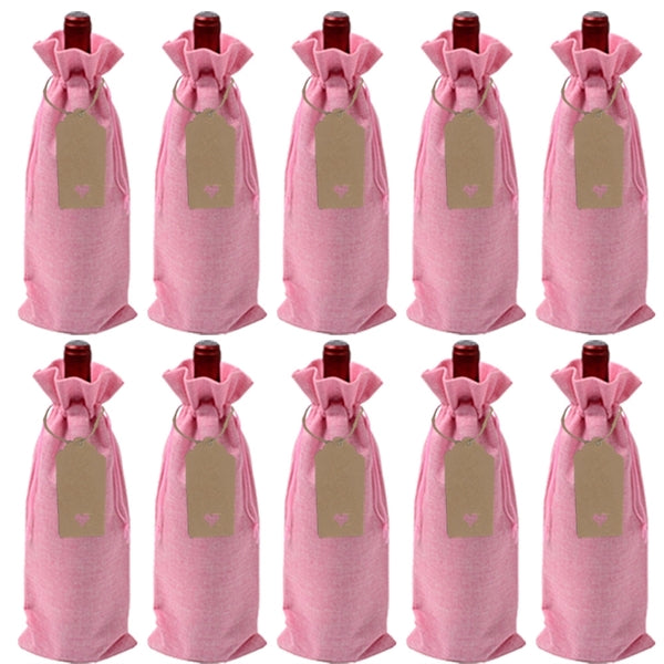 Burlap Wine Bags