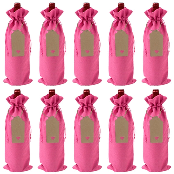 Burlap Wine Bags